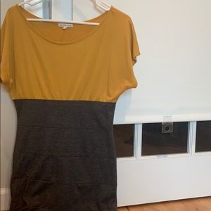 Yellow and gray body con